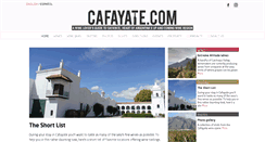 Desktop Screenshot of cafayate.com