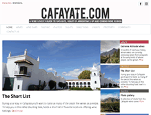 Tablet Screenshot of cafayate.com